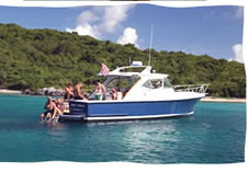 caribbean boating wedding