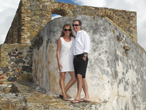 Happy Couple married on Hassel Island