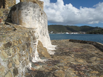 Historical Fort on Hassel Island, US Virgin Islands