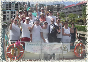 st thomas wedding on sailboat