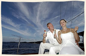 very nice wedding sail
