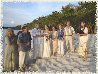 tropical wedding ceremony