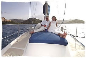 virgin island sea wedding