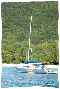 island boat wedding