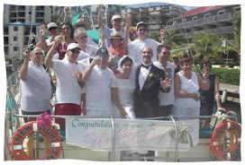 st thomas wedding on sailboat