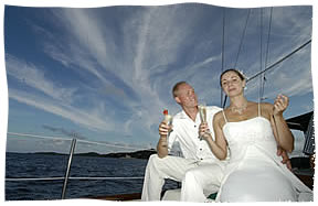 very nice wedding sail