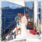 st thomas wedding sailboat